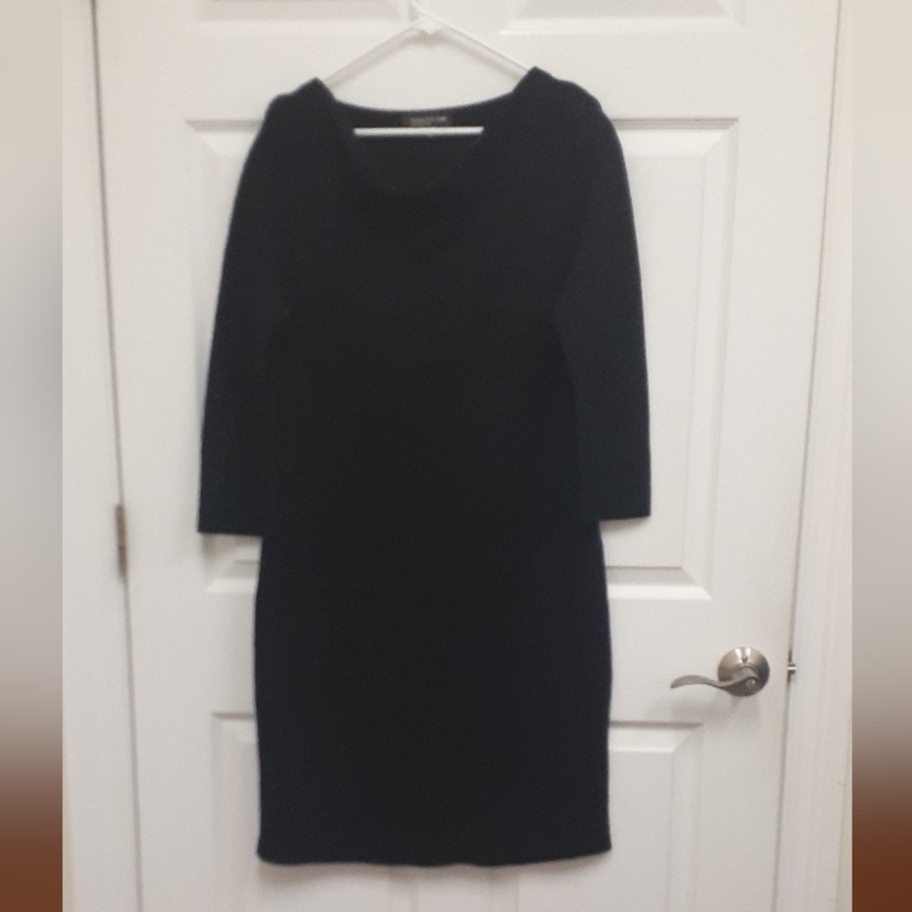 Jones New York Elegant Black Sweater Dress